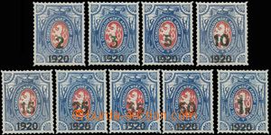 144569 - 1919 Pof.PP7-15, Charitable stamps - Lion, complete set with