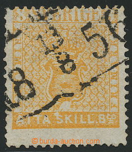 144641 - 1855 Mi.4a, Říšský znak 8S oranžová, kat. 700€