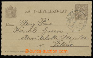 144642 - 1919 CPŘ56, Hungarian p.stat letter-card 20f brown, used as
