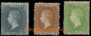 144737 - 1869-81 SG.9, 14, 23, Královna Viktorie, sestava 3ks známe