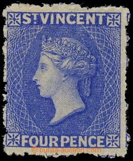 144739 - 1881 SG.38, Královna Viktorie 4P jasně modrá, průsvitka 