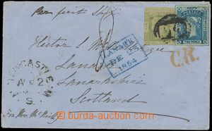 144753 - 1855 letter from Sydney to Scotch Lanark with SG.63, 69, Que