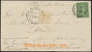 144770 - 1860 dopis přes Londýn do Altonu vyfr. zn. SG.39, Královn