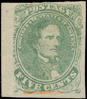 144785 - 1861 Sc.1, Davis 5C zelená, krajový kus v bezvadné kvalit