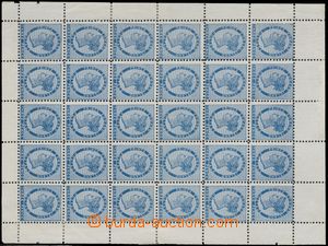 144832 - 1870 SG.30, Královna Viktorie 3P modrá, kompletní 30-zn. 