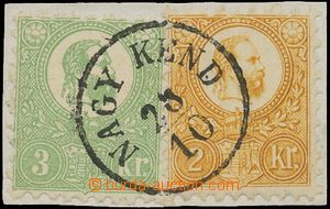 144852 - 1871 Mi.2, 8a, stamps Franz Joseph 3 Kreuzer lithography and