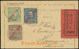 144904 - 1912 p.stat colonial letter-card with overprint REPUBLICA up