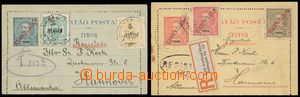 144906 - 1913-14 comp. 2 pcs of various uprated letter cards colonial