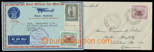144993 - 1932-34 sestava 2ks Let-dopisů do Evropy vyfr. přetiskový