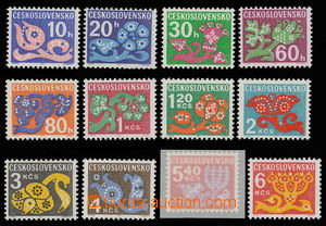 145017 - 1971 Pof.D92xb-103xb, Doplatní - květy, kompletní série,
