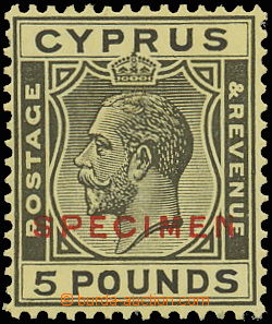 145104 - 1924-1928 SG.117a, Jiří V. £5 SPECIMEN, větší nál