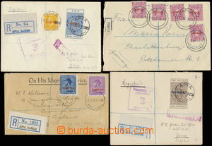 145107 - 1918-33 comp. 4 pcs of Reg letters to Germany, Switzerland a