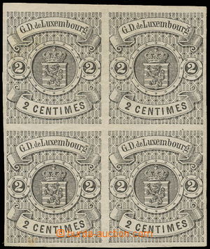 145114 - 1859 Mi.4, Coat of arms 2C, block of four, nice piece with o