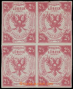 145119 - 1859 Mi.4, Znak 2½Sch tmavě růžová, mezi známkami 