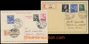 145120 - 1943 comp. 2 pcs of PC, Hitler 50h and PC abroad Linden Leav