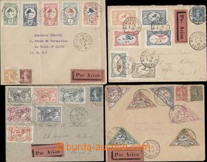 145134 - 1923 sestava 4ks dopisů z leteckých výstav AMIENS, MONTPE