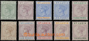 145195 - 1891-98 SG.43-52, Královna Viktorie ½P-10Sh, kompletn