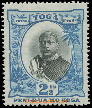 145202 - 1897 SG.43ba, Král Jiří II. 2½P modrá / černá, be