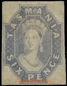 145204 - 1860 SG.46, Královna Viktorie 6P šedofialová, průsvitka 