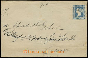 145229 - 1855 letter to Calcutta with SG.2, ½A blue, Die I, on r