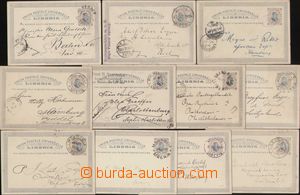 145237 - 1892 comp. 11 pcs of PC Wiles 3C, c.v.. Higgins and Gage No.