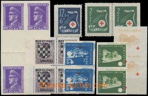 145255 - 1941-1944 Mi.17, stmp with overprint 5,50Din block of four w