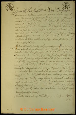 146204 - 1771 HANOVER  calligraphied written document, 3x nice nobili