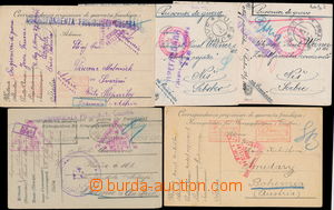 146229 - 1915-18 PRISONER OF WAR MAIL / ITALY, SERBIA  comp. 5 pcs of