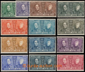 146304 - 1925 Mi.191-203, 75 years belgických stamps; complete set, 
