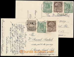 146340 - 1934 RODOS sestava 2ks pohlednic adresovaných do ČSR, vyfr