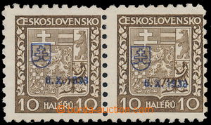 146404 - 1938 BAZOVSKY'S OVERPRINT  PLATE PROOF Pof.249, Coat of arms