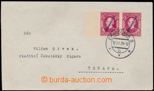 146415 - 1939 dopis vyfr. nevydanou zn. Hlinka 1K červená, Alb.N24 