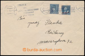 146416 - 1939 letter with Štefánik 60h blue, Alb.1 + Portraits 40h 