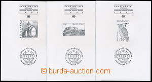 146514 - 1995 PT3, 6, 11, comp. 3 pcs of commemorative prints, c.v.. 