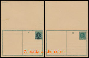 146541 - 1918 CDV2aVV, dvojitá dopisnice Velký monogram - Karel, II