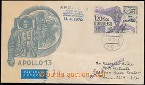 146543 - 1970 VÝZKUM VESMÍRU / APOLLO 13  dopis s přítiskem Apoll