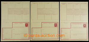 146561 - 1939-42 CPV1-3, Hlinka, sestava 3ks poštovních výběrek, 