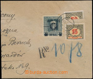 146584 - 1919 larger part Reg letter, with II. lublinského issue 10h
