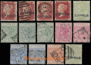 146649 - 1880-82 comp. 14 pcs of stamps, high catalogue value