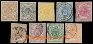 146722 - 1859 Mi.3-11, State Coat of Arms  , complete set 9 pcs of st