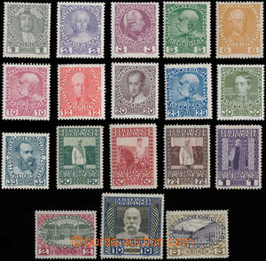 146725 - 1908 Mi.139-156, Výročí vlády, kompletní série, kat. 1