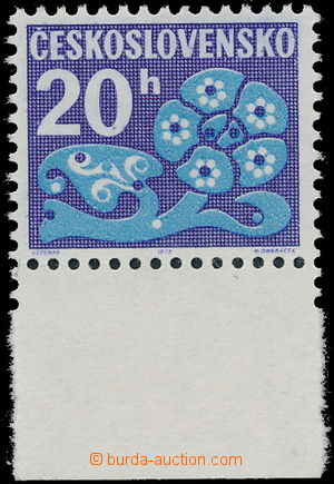 146818 - 1971 Pof.D93xb, Postage due stmp - flowers 20h with lower ma