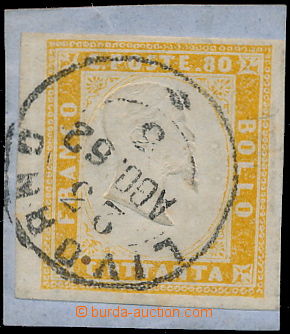 146938 - 1855 Mi.14a, Viktor Emanuel II. 80c; kat. 300€