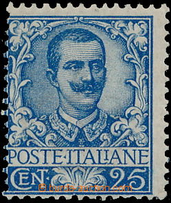 146940 - 1901 Mi.79, Viktor Emanuel III. 25c tmavě modrá; kat. 100