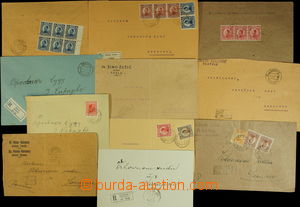 146967 - 1921-28 sestava 11ks R-dopisů, různé frankatury, dobrý s