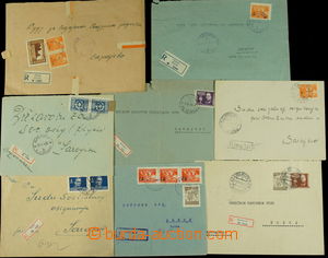 146974 - 1947-49 sestava 8ks R-dopisů, různý stav