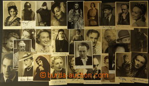 146996 - 1935-45 [SBÍRKY]  sestava 30ks fotografií českých herců