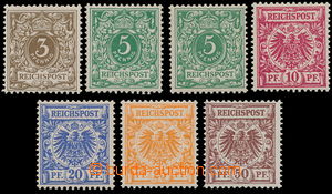 147047 - 1889 Mi.45-50, Číslice a orlice, kompletní série, hodnot