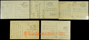147076 - 1953 sestava 5ks pohlednic vyplacených v hotovosti z obdob