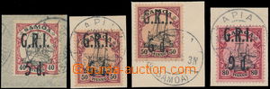 147086 - 1914 NEW ZEALAND OCCUPATION  SG.107, 108 2x, 109, comp. 4 pc